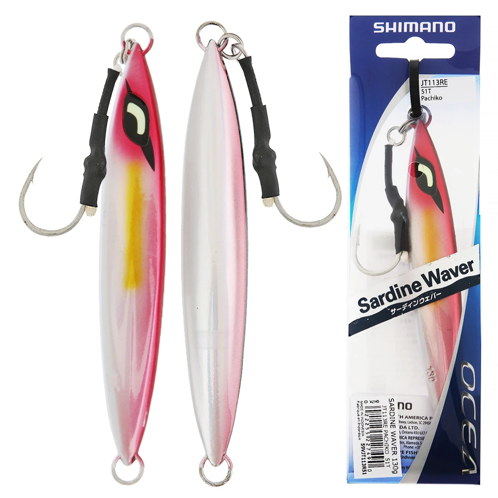 Shimano OCEA Sardine Waver Slow Pitch Jig 130g Pink 1 Shimano OCEA Sardine Waver Slow Pitch Jig 130g Pink