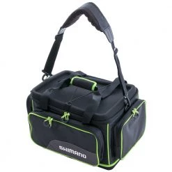 Shimano Waterproof Hard Top Tackle Bag Black/Green