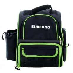 Shimano Tackle Backpack With Bottle Holder Black/Green