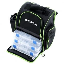 Shimano Tackle Backpack With Bottle Holder Black/Green -Shimano Sales Store 107278 4 n
