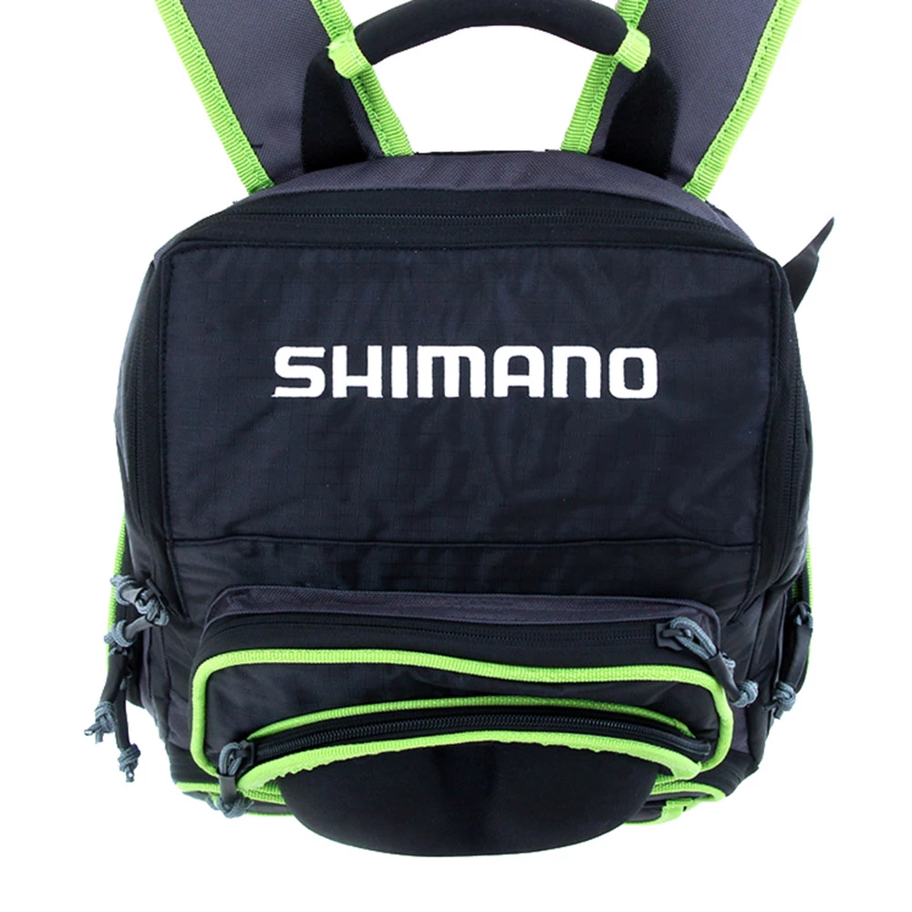 Shimano Backpack With Tacklebox Black/Green XL 3 Shimano Backpack With Tacklebox Black/Green XL - Image 3