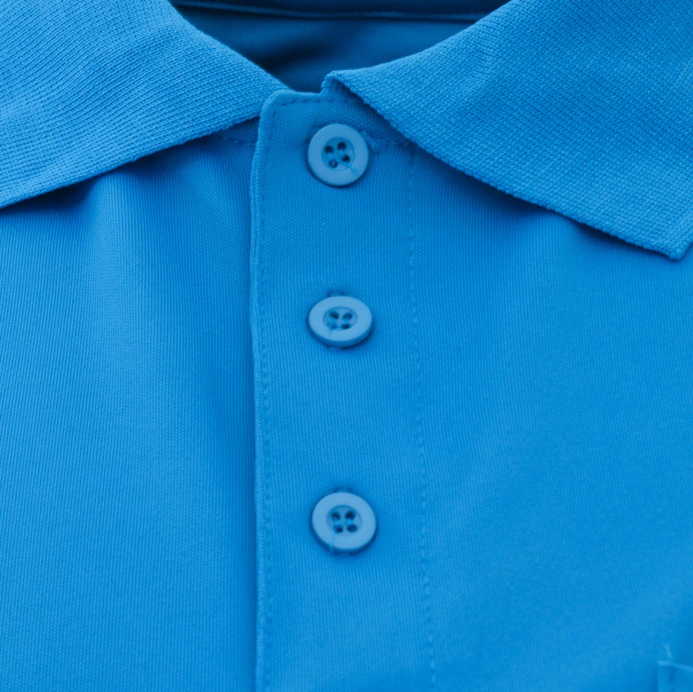 Shimano Sports Mens Polo Shirt With Pocket Blue S 2 Shimano Sports Mens Polo Shirt With Pocket Blue S - Image 2