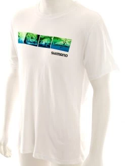 Shimano Collage White T-Shirt M