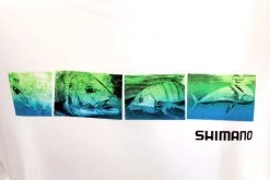 Shimano Collage White T-Shirt M -Shimano Sales Store 11517 4 n