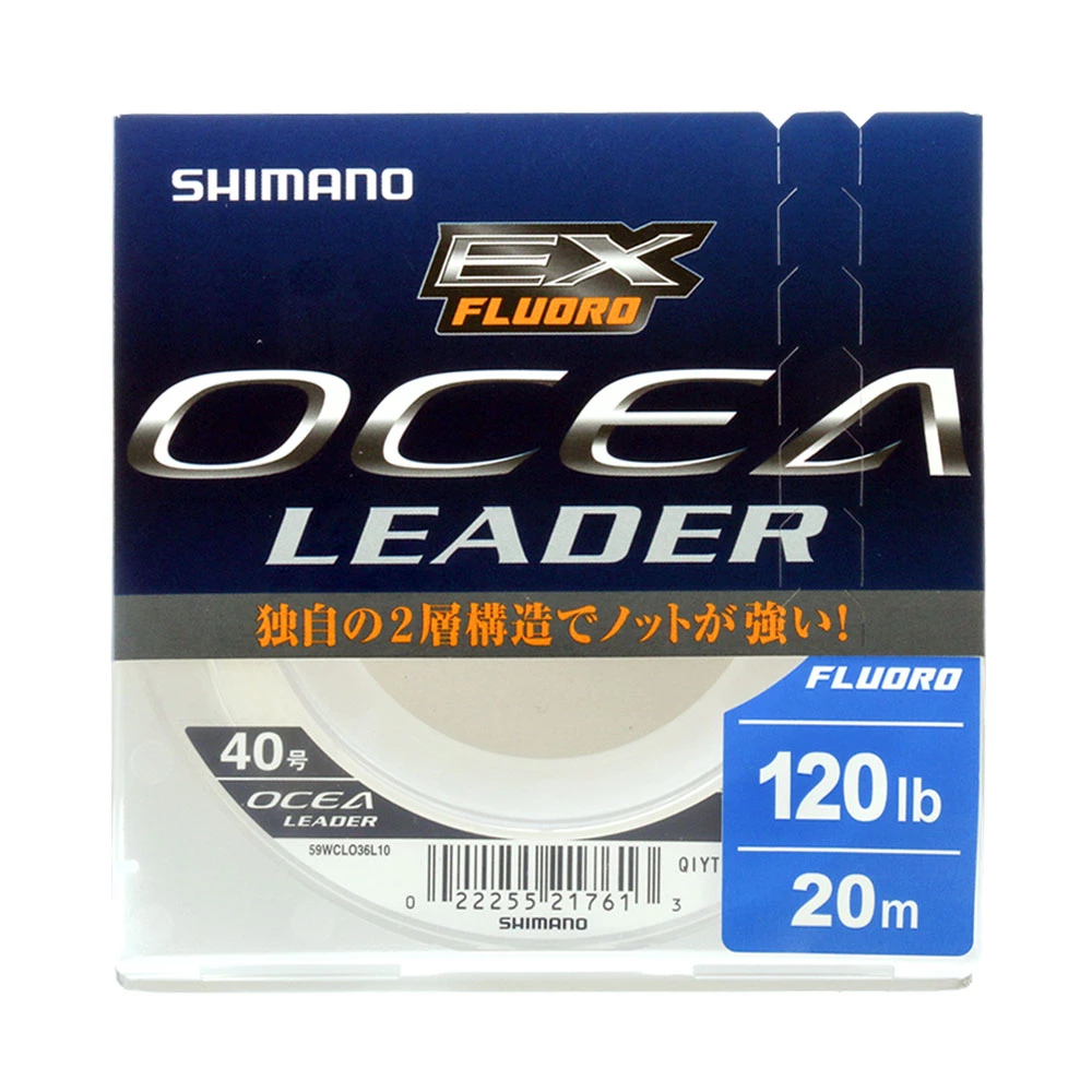 Shimano Ocea EX Fluorocarbon Leader 20m 120lb 1 Shimano Ocea EX Fluorocarbon Leader 20m 120lb