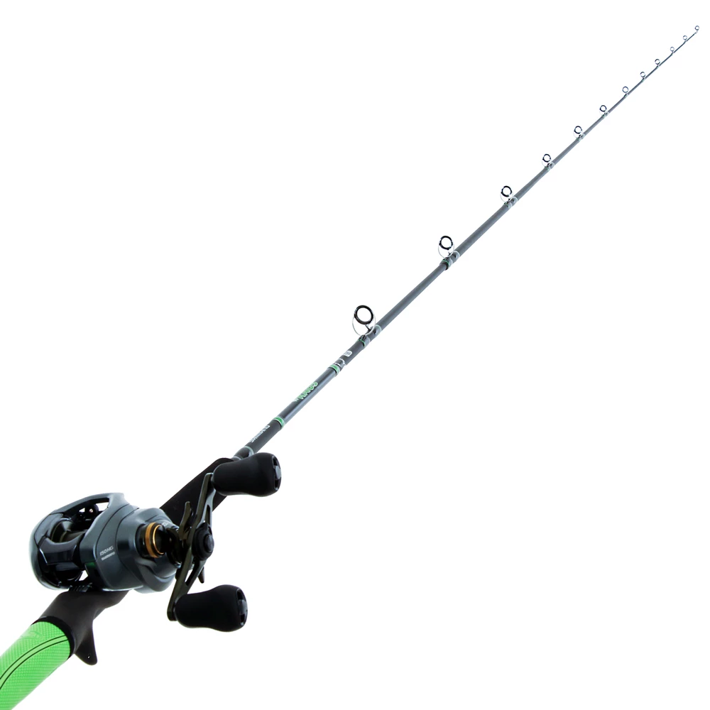Shimano Curado 150DC And #KAOS Anti-Tangle Baitcaster Combo 7ft 7-28g 2pc Lime Green 1 Shimano Curado 150DC And #KAOS Anti-Tangle Baitcaster Combo 7ft 7-28g 2pc Lime Green