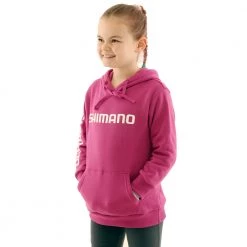 Shimano Corporate Kids Hoodie Fuchsia