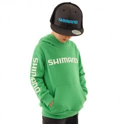 Shimano Corporate Kids Hoodie Green Size 10 -Shimano Sales Store 130748 6 n y 3