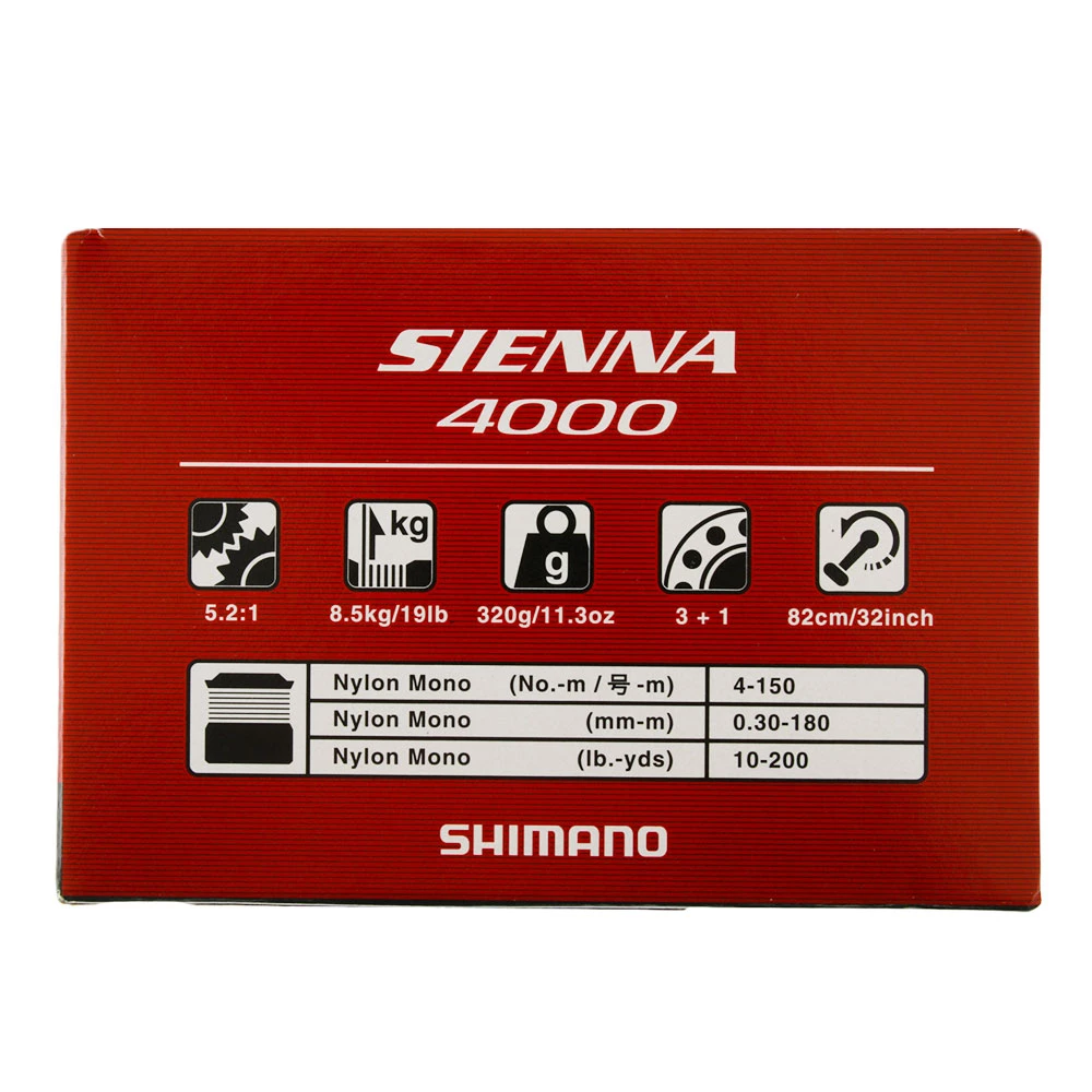 Shimano Sienna 4000 FG Spinning Reel 2 Shimano Sienna 4000 FG Spinning Reel - Image 2