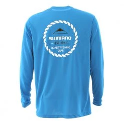Shimano Established Technical Mens Long Sleeve Shirt Blue M -Shimano Sales Store 134507 4 n y 2