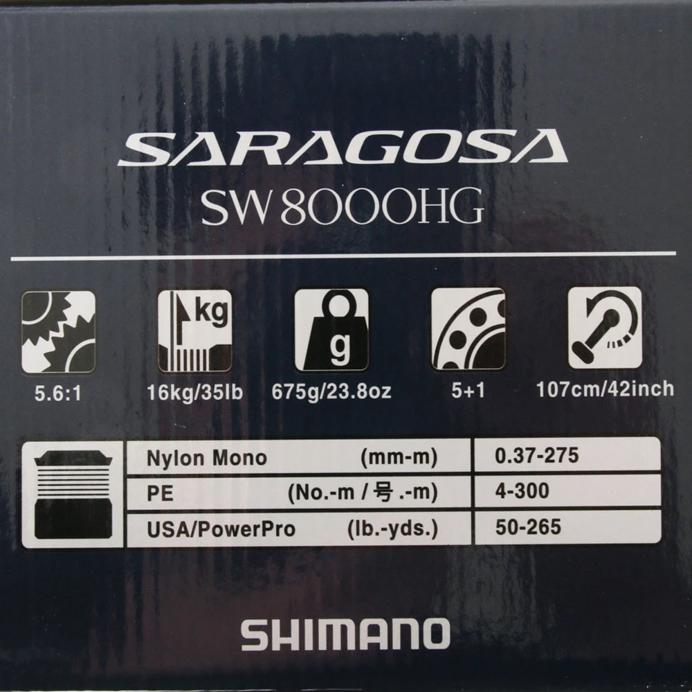 Shimano Saragosa SW A 8000 HG Spinning Reel 2 Shimano Saragosa SW A 8000 HG Spinning Reel - Image 2