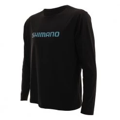 Shimano Standard Mens Long Sleeve Shirt Black