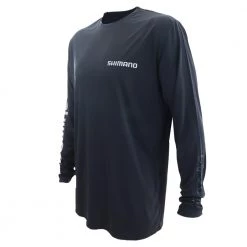 Shimano Tails N Scales Technical Mens Long Sleeve Shirt Grey