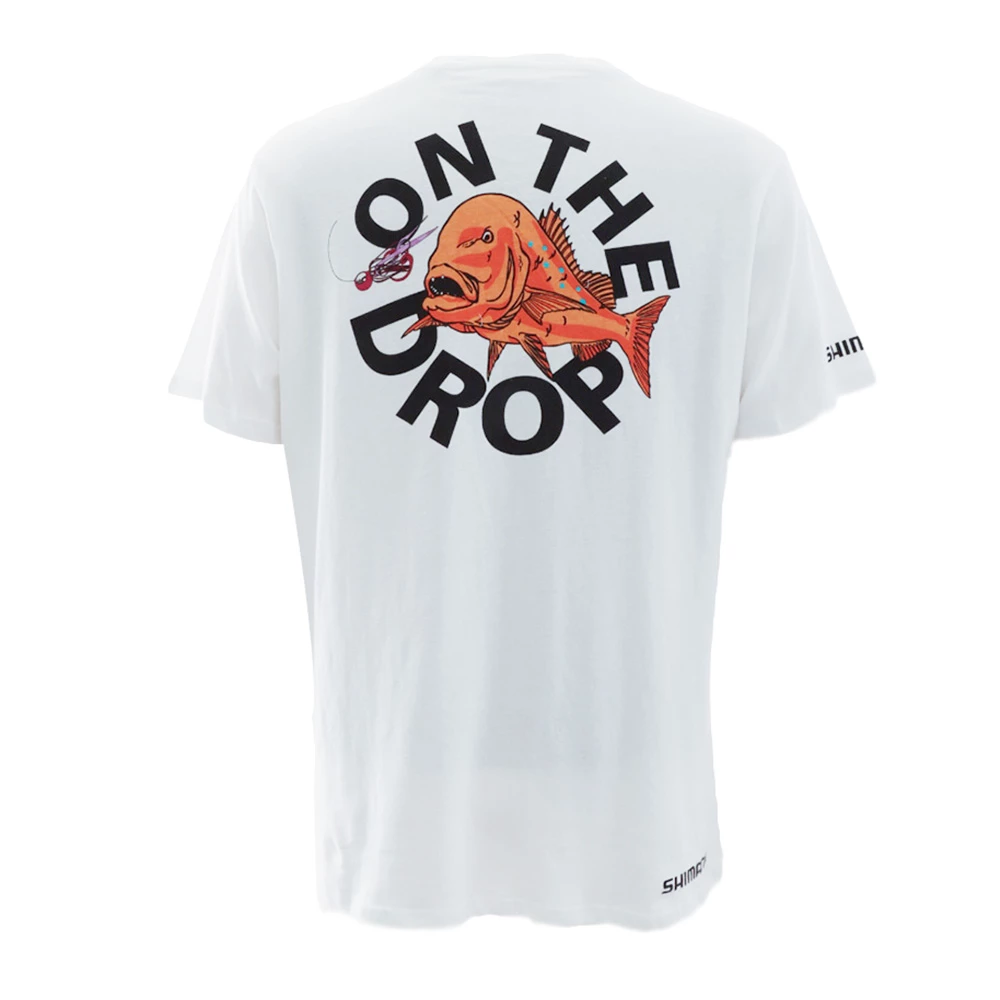 Shimano On The Drop Mens T-Shirt White 2 Shimano On The Drop Mens T-Shirt White - Image 2