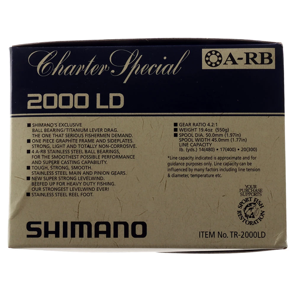 Shimano Charter Special TR2000 Lever Drag Reel 2 Shimano Charter Special TR2000 Lever Drag Reel - Image 2