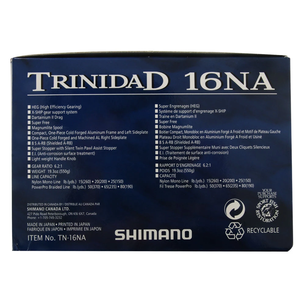 Shimano Trinidad 16 NA Narrow Jigging Reel 2 Shimano Trinidad 16 NA Narrow Jigging Reel - Image 2