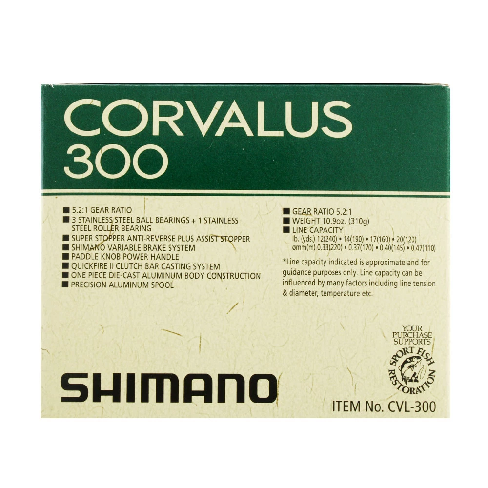 Shimano Corvalus 300 Baitcast Reel 2 Shimano Corvalus 300 Baitcast Reel - Image 2