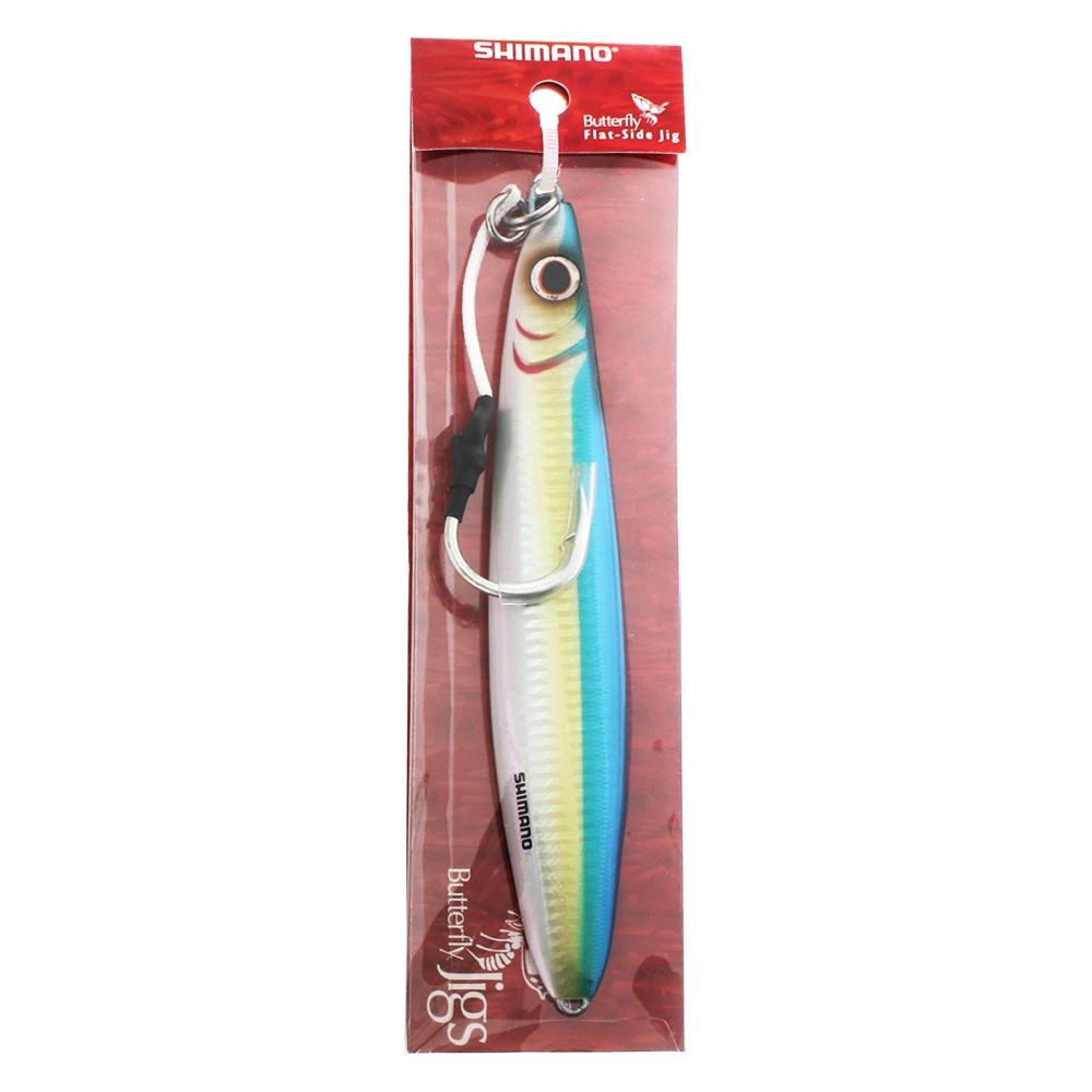 Shimano Butterfly Flat-Side Mechanical Jig Blue Sardine 224g 7/0 1 Shimano Butterfly Flat-Side Mechanical Jig Blue Sardine 224g 7/0