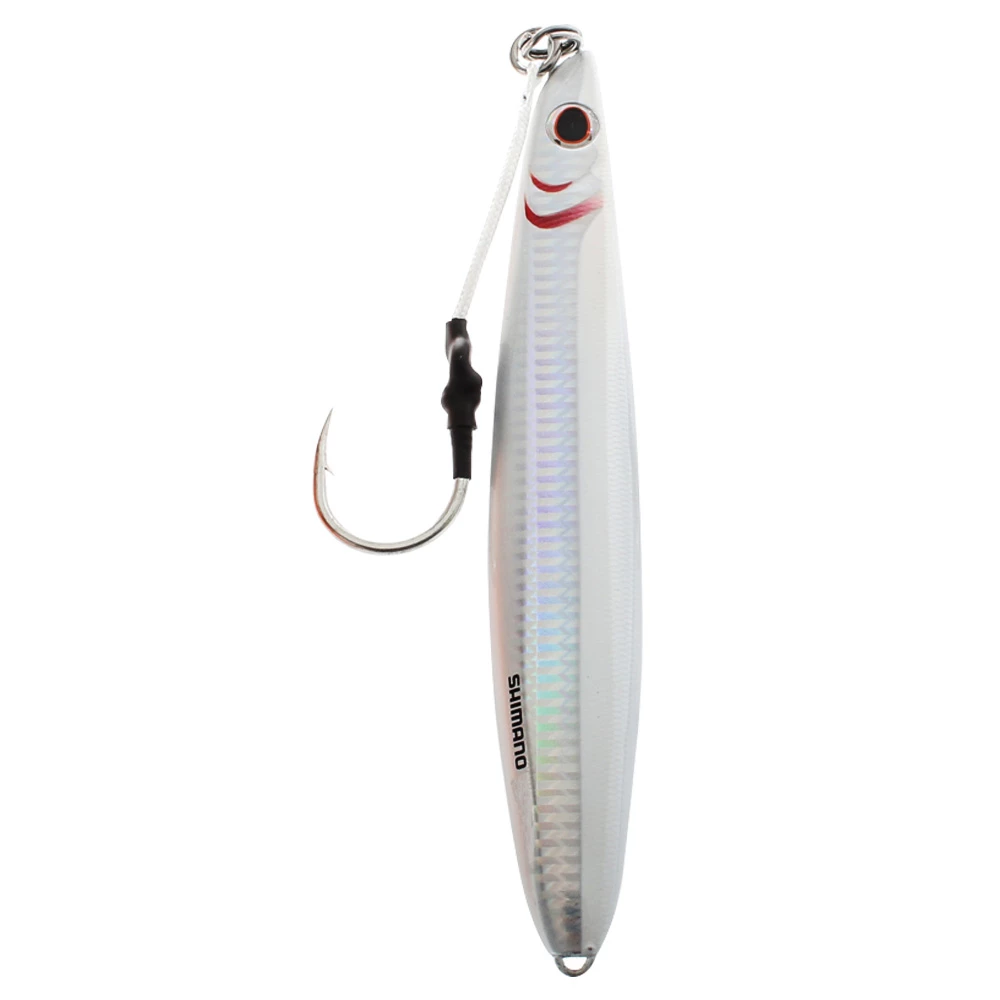 Shimano Butterfly Flat-Side Mechanical Jig White Silver 224g 7/0 2 Shimano Butterfly Flat-Side Mechanical Jig White Silver 224g 7/0 - Image 2