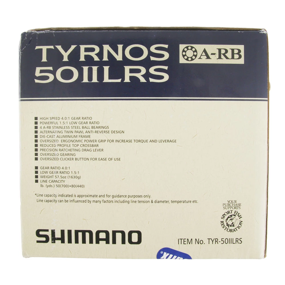 Shimano Tyrnos 50 LRS 2-Speed Overhead Reel 2 Shimano Tyrnos 50 LRS 2-Speed Overhead Reel - Image 2