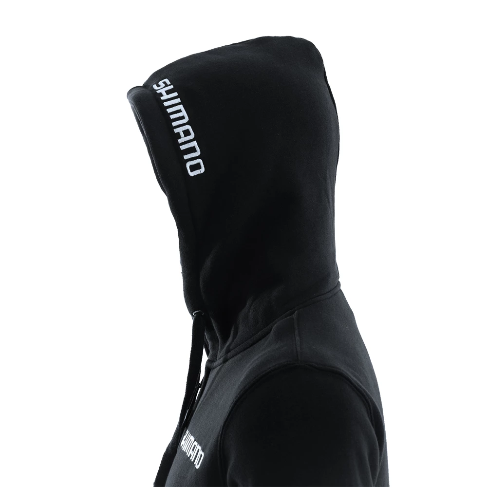 Shimano Charcoal Fleece Zip Up Hoodie Size M 4 Shimano Charcoal Fleece Zip Up Hoodie Size M - Image 4