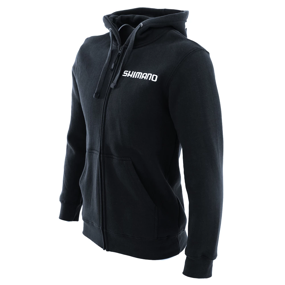 Shimano Charcoal Fleece Zip Up Hoodie Size XL 3 Shimano Charcoal Fleece Zip Up Hoodie Size XL - Image 3