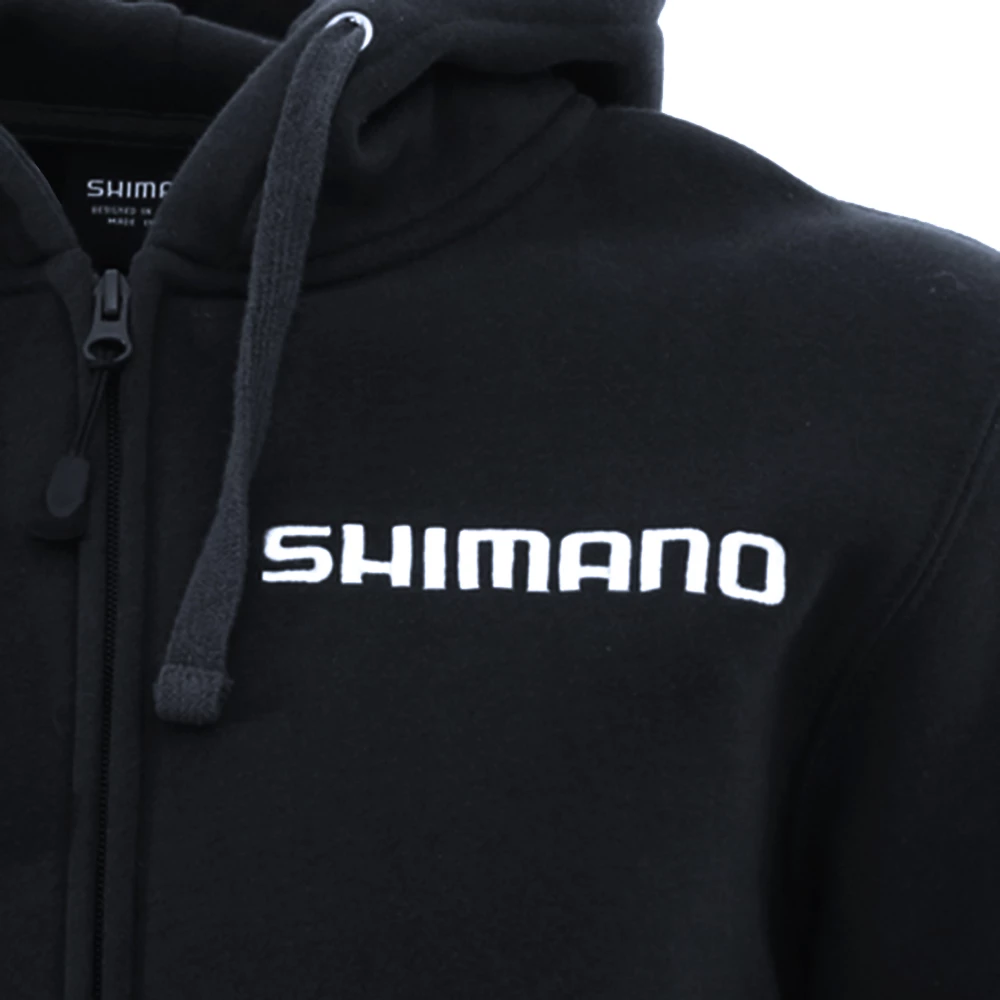 Shimano Charcoal Fleece Zip Up Hoodie Size XL 4 Shimano Charcoal Fleece Zip Up Hoodie Size XL - Image 4