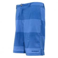 Shimano Striped Quick-Dry Board Shorts Blue