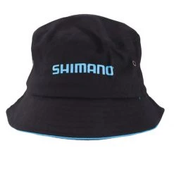 Shimano Bucket Hat Black With Blue Trim
