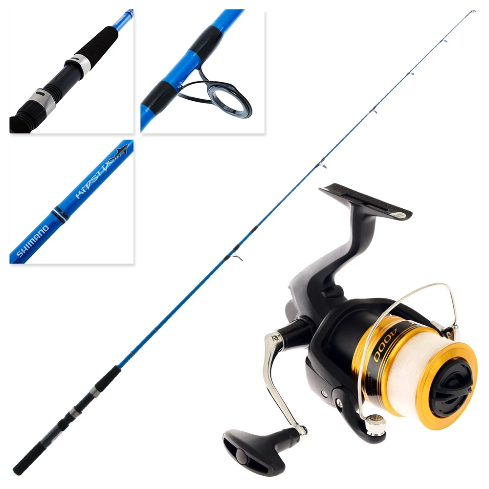 Shimano FX 4000 FC Kidstix Blue Kids Combo With Line 6ft 2-5kg 2pc 1 Shimano FX 4000 FC Kidstix Blue Kids Combo With Line 6ft 2-5kg 2pc