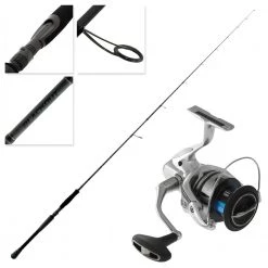 Shimano Stradic FL 4000 XG Blackout Softbait Combo 7ft 14-42g 2pc