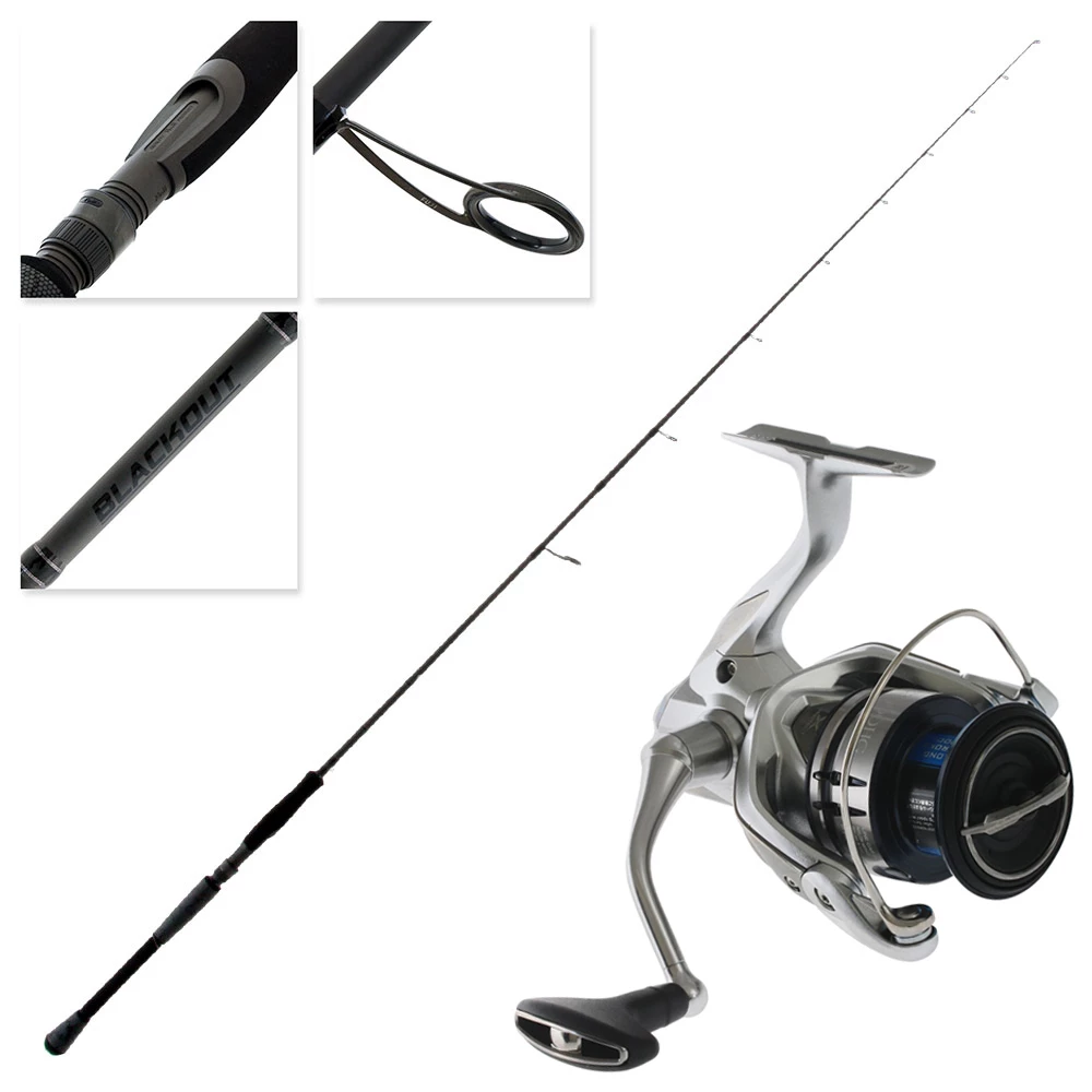 Shimano Stradic FL C3000 HG Blackout Softbait Combo 7ft 10-20lb 2pc 1 Shimano Stradic FL C3000 HG Blackout Softbait Combo 7ft 10-20lb 2pc