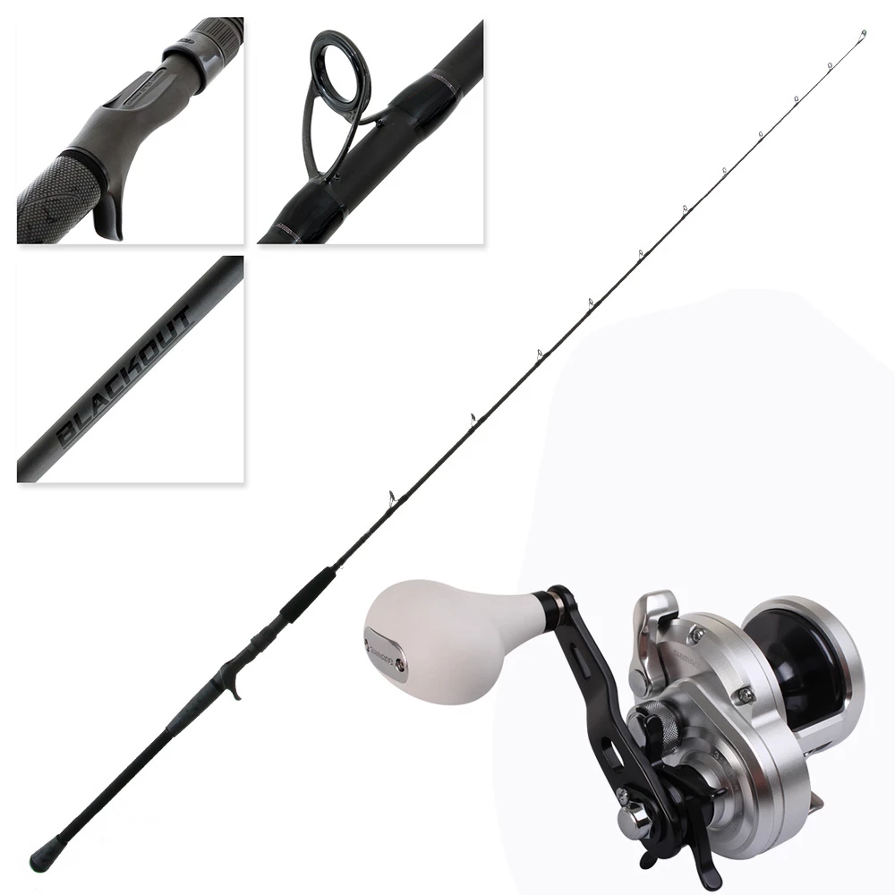 Shimano Trinidad 12 A Blackout Slow Jig Combo 6ft 4in 45-160g 1pc 1 Shimano Trinidad 12 A Blackout Slow Jig Combo 6ft 4in 45-160g 1pc