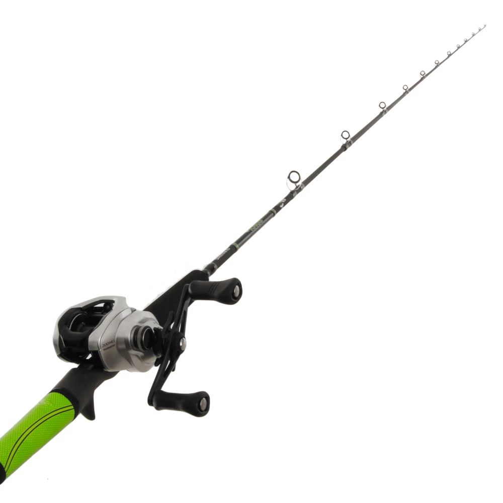 Shimano Tranx 200A-HG #KAOS Softbait Combo Lime Green 7ft 6-15lb 2pc 1 Shimano Tranx 200A-HG #KAOS Softbait Combo Lime Green 7ft 6-15lb 2pc