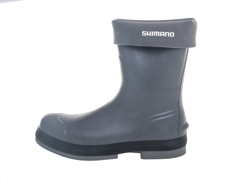 Shimano Evair Mens Rubber Boat Gumboots Grey US9 1 Shimano Evair Mens Rubber Boat Gumboots Grey US9