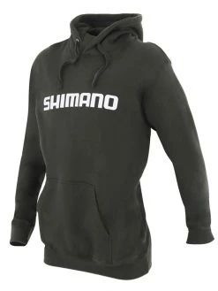 Shimano Fleece Hoodie Dark Khaki L