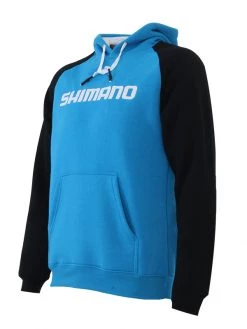 Shimano Raglan Fleece Hoodie Blue/Black S