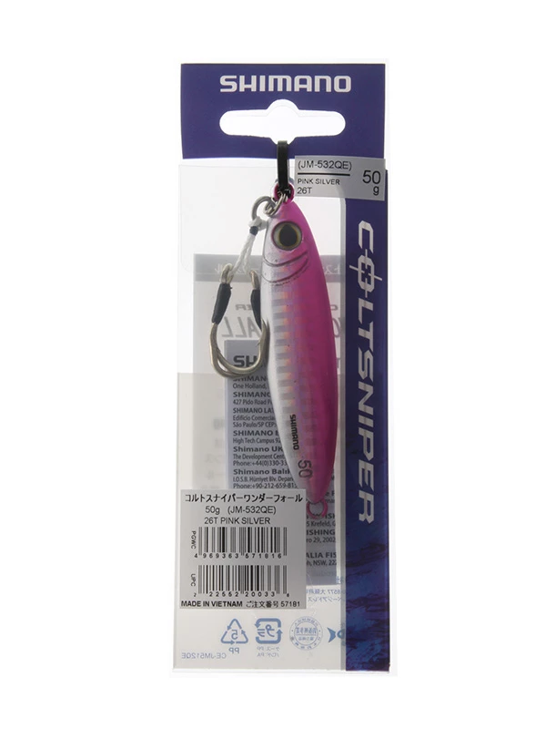 Shimano ColtSniper Wonderfall Jig 72mm 50g Pink Silver 2 Shimano ColtSniper Wonderfall Jig 72mm 50g Pink Silver - Image 2