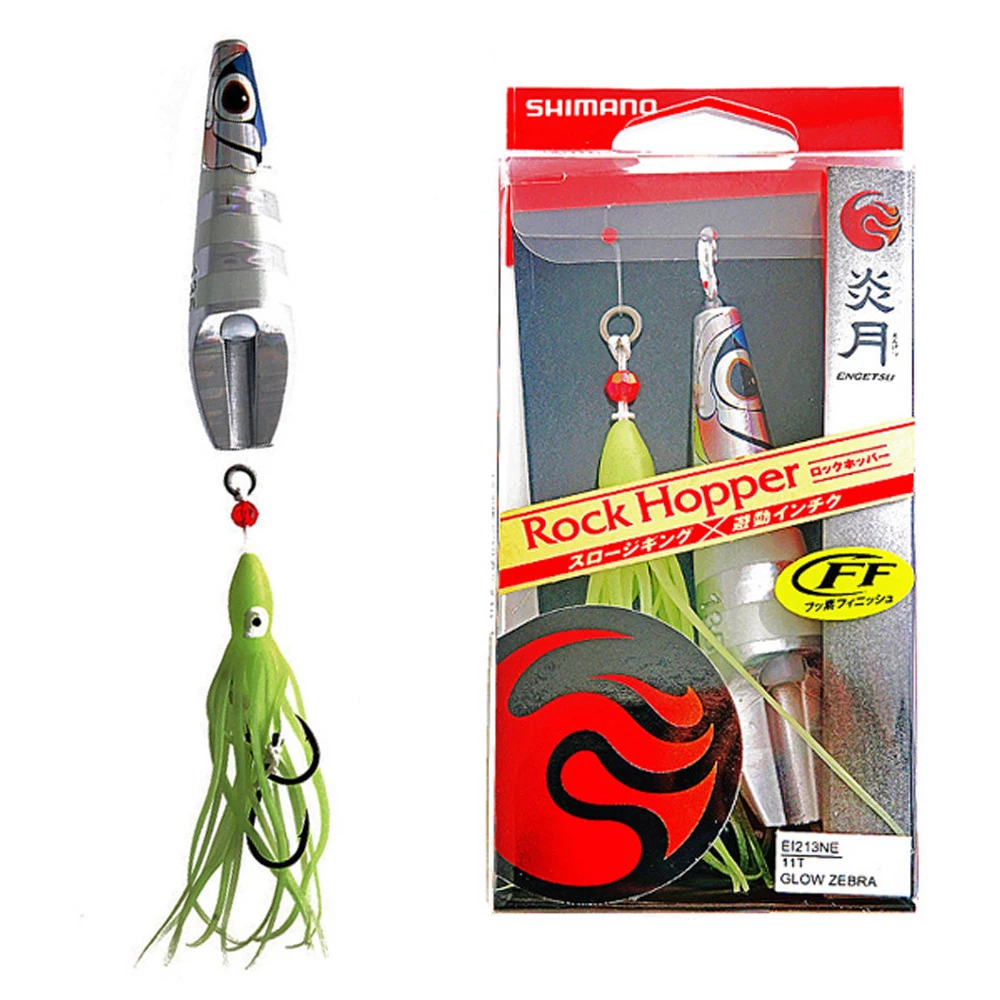 Shimano Rock Hopper Sliding Inchiku Jig Glow Zebra 160g 1 Shimano Rock Hopper Sliding Inchiku Jig Glow Zebra 160g