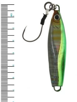 Shimano ColtSniper Flatfall Jig 28g 42T Silver Chartreuse -Shimano Sales Store tcs5020 2 1