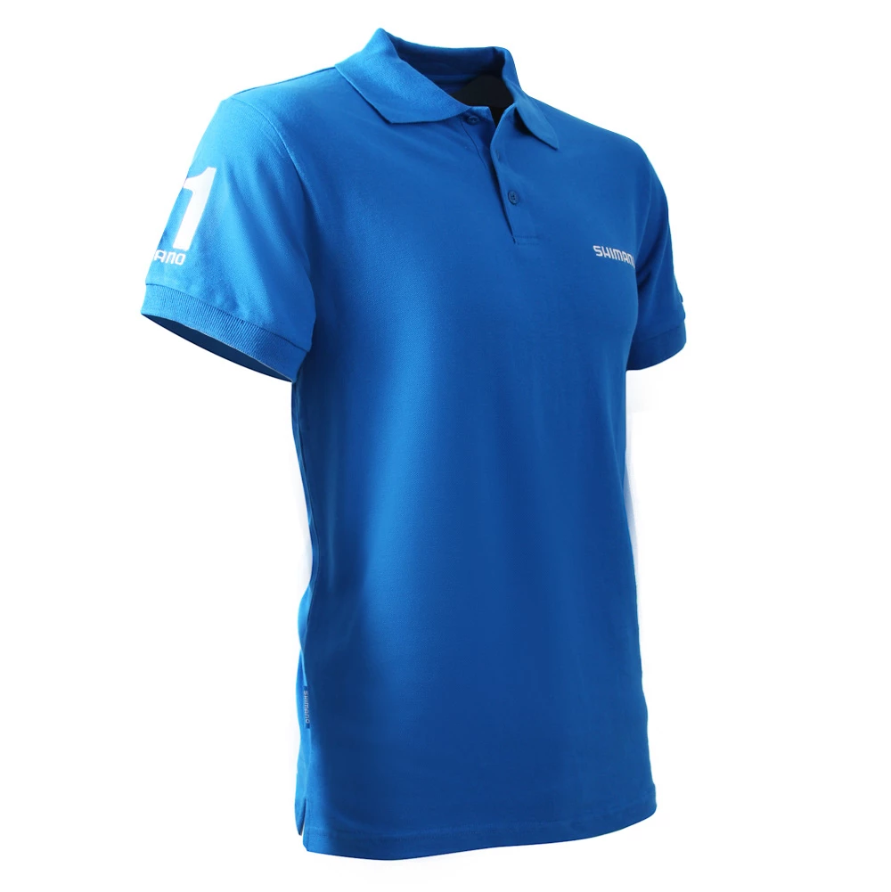 Shimano Sports Polo Shirt Blue S 1 Shimano Sports Polo Shirt Blue S
